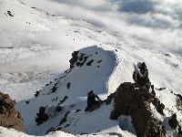 Etna, 3343 m. G.Cavallo sulla parte bassa della Serra Cuvigghiuni in Valle del Bove.